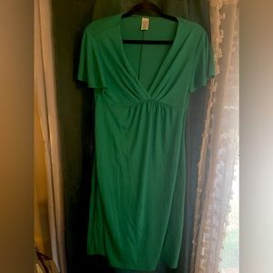 Cute little sweetie green summer dress.